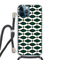 Moroccan tiles: iPhone 12 Pro Max Transparant Hoesje met koord Moroccan tiles: iPhone 12 Pro Max Transparant Hoesje met koord