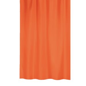 MSV Douchegordijn met ringen - oranje - gerecycled polyester - 180 x 200 cm - wasbaarÂ Â    -
