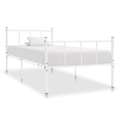 Bedframe metaal wit 90x200 cm