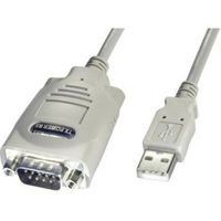 Lindy USB -> Serial Converter - 9 Way (RS-422), 1m USB-kabel Wit - thumbnail