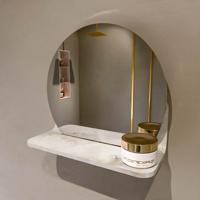 MONDIAZ SPOT spiegel rond 30cm met Spiegelplanchet kleur Frappe. MONDIAZ SPOT spiegel rond 30cm met Spiegelplanchet kleur Frappe.