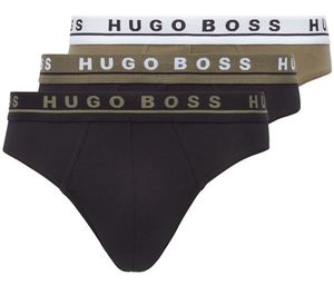 Hugo Boss mini slips 3-pack zwart-groen-zwart