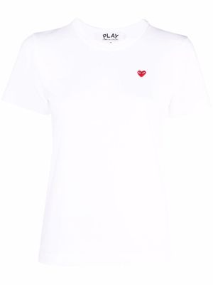 Comme Des Garçons Play t-shirt à patch logo - Blanc