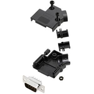 TRU COMPONENTS TCD45PKP09DBPK 7709596 D-sub male connectorset 45 ° Aantal polen: 9 Soldeerkelk 1 stuk(s)