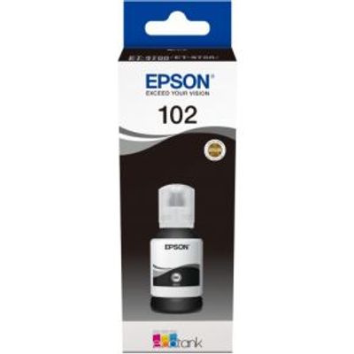 Epson 102 127ml Zwart inktcartridge voor de Ecotank