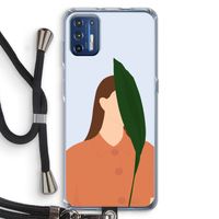 Leaf: Motorola Moto G9 Plus Transparant Hoesje met koord Leaf: Motorola Moto G9 Plus Transparant Hoesje met koord