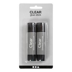 Creativ Company Transparante lijmstift, 2st.