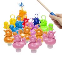 Hengelspel / eendjes vangen kermis spel - voor kinderen - met 13x eendjes - en 2 hengels