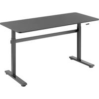 SpeaKa Professional Zit-sta-bureau In hoogte verstelbaar Hoogte: 700 tot 1170 mm (b x d) 1400 mm x 600 mm Zwart SP-9007520 - thumbnail