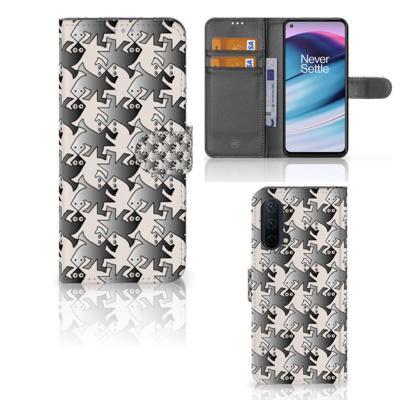 OnePlus Nord CE 5G | Telefoonhoesje | Met pasjeshouder | Salamander Grey
