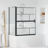 Bad Douche Scherm Zwart en transparant 100 x 67 x 129.5 cm Bad Douche Scherm Zwart en transparant 100 x 67 x 129.5 cm