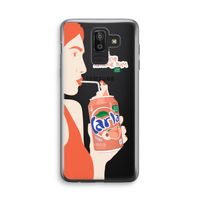 Peach please!: Samsung Galaxy J8 (2018) Transparant Hoesje