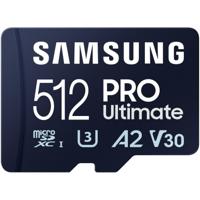Samsung Pro Ultimate 512GB + SD-adapter Micro SD-kaart Blauw