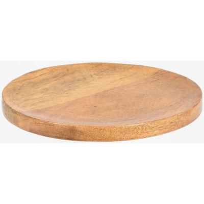 Kaarsplateau hout dia 22cm lak