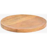 Kaarsplateau hout dia 22cm lak