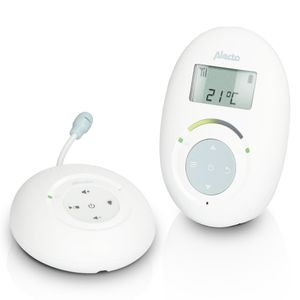 Alecto DBX120 - Full Eco DECT babyfoon met display, wit/blauw