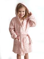 Roze kinderbadjas panter - fleece-116