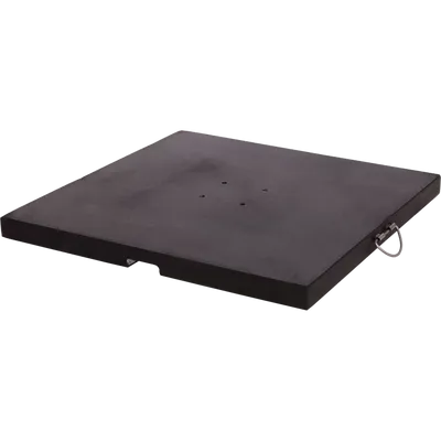 Granietplaat Polish 120kg zwart, afstand gaten diagonaal 16cm