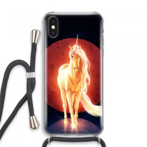 Last Unicorn: iPhone XS Max Transparant Hoesje met koord
