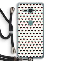 Hartjes: Sony Xperia XZ2 Compact Transparant Hoesje met koord