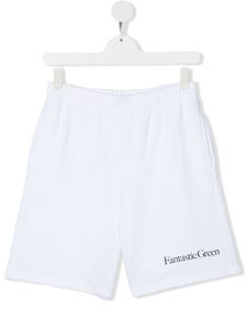 MSGM Kids short à logo imprimé - Blanc