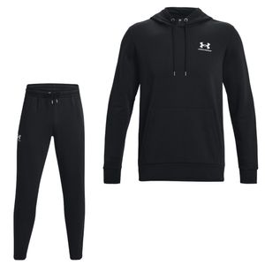 Under Armour Essential Fleece Trainingspak Hooded Zwart Wit