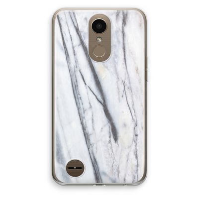Gestreepte marmer: LG K10 (2017) Transparant Hoesje