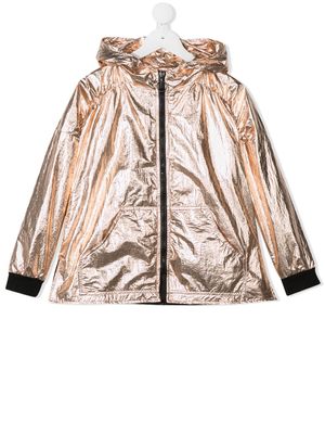 Andorine veste métallisée à capuche