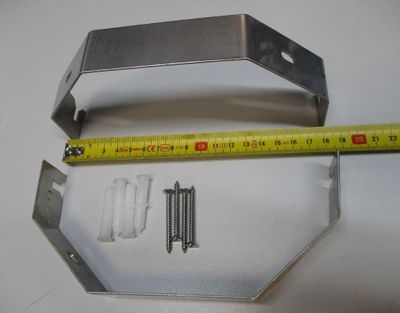 Schutte Hoekbevestiging voor douchepanelen | 180 mm | 2 stuks - 02181
