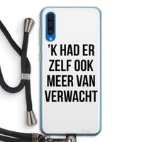 Meer verwacht: Samsung Galaxy A50 Transparant Hoesje met koord