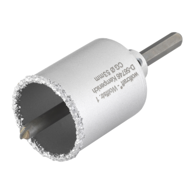 Wolfcraft Boorkroon | HM | Met schacht en boor | Ø53mm | 1 stuk - 3895000