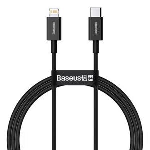 Baseus Superior-serie USB-C / Lightning-kabel - 1m, 20W - Zwart