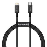 Baseus Superior-serie USB-C / Lightning-kabel - 1m, 20W - Zwart