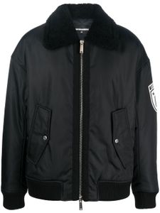 DSQUARED2 veste bomber à logo imprimé - Noir