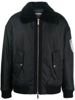 DSQUARED2 veste bomber à logo imprimé - Noir - thumbnail