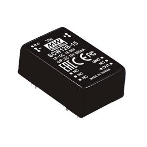 Mean Well SCW12C-12 DC/DC-converter 12 W Aantal uitgangen: 1 x Inhoud 1 stuk(s)