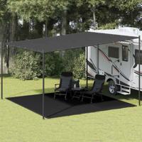 VidaXL Tenttapijt 400x400 cm hdpe zwart