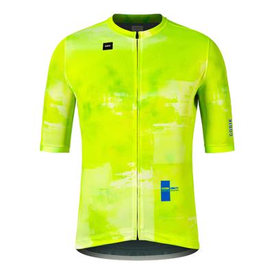 Gobik fietsshirt korte mouw stark citrus heren