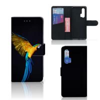 Honor 20 Pro | Telefoonhoesje | Met pasjeshouder | Papegaai