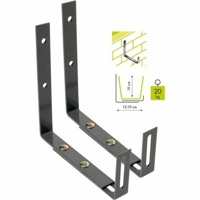 Jardiniere stein Garden ID Wall Hook Zwart