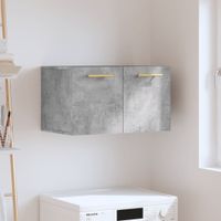 Wandkast 60x36,5x35 cm bewerkt hout betongrijs - thumbnail