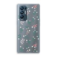 Small white flowers: Oppo Find X3 Neo Transparant Hoesje - thumbnail