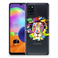 Samsung Galaxy A31 Telefoonhoesje met Naam Lion Color - thumbnail