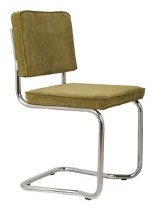Zuiver Eetkamerstoel 'Ridge' Rib Kink, kleur Groen