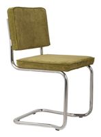 Zuiver Eetkamerstoel 'Ridge' Rib Kink, kleur Groen