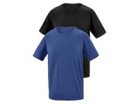 PARKSIDE 2 heren t-shirts (L (52/54), Zwart/blauw)