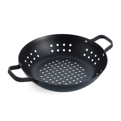 Merten & Storck Carbon Steel BBQ Wokpan 30cm