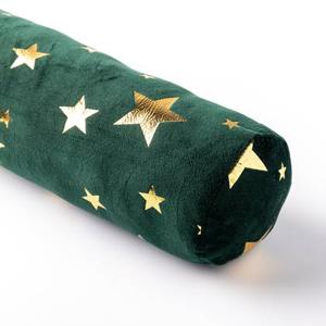 Dutch Decor Tochtstopper 90x10 cm STARS - Tochtrol met sterren - groen