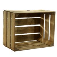 Houten tuin decoratie kist 30 x 50 x 40 cm