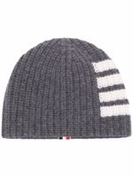 Thom Browne bonnet à détail 4 bandes signature - Gris - thumbnail